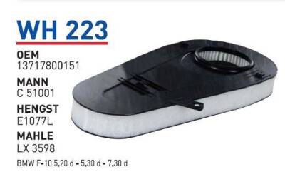 13717800151 Bmw F10 Ym Hava Filtresi - WUNDER