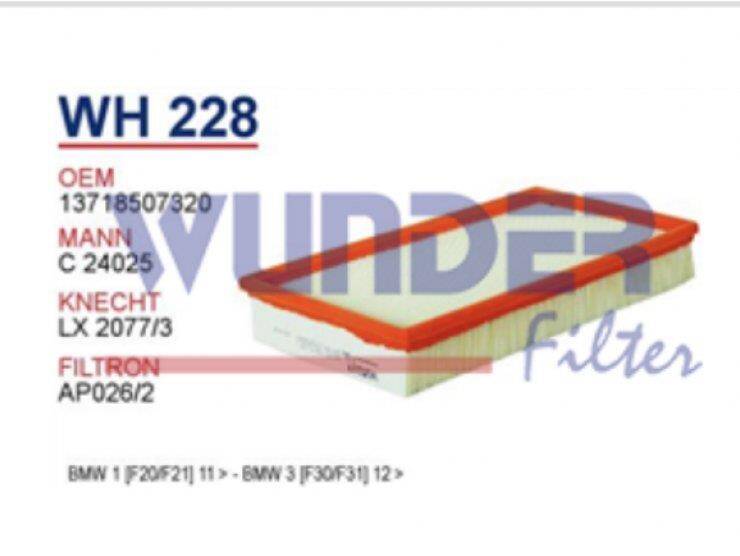 13718507320 Bmw 1 F 30 F 31 Hava Filtresi Wunder - 1