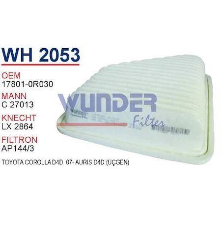 17801-0R030 Toyota D4D 07-Aurıs D4D Üçgen Hava Wunder - 1