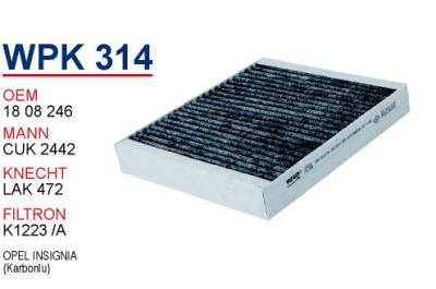 1808246 Opel İnsignia Cruze Astra J Klima Filtresi Karbonlu Wunder - WUNDER
