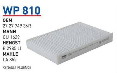 272774936R Renault Fluence Klima Filitresi Wunder - WUNDER