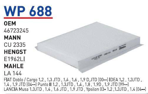 46723245 Fiat Doblo Klima Filitresi Wunder - 1