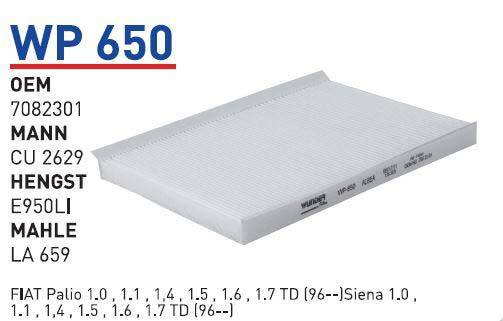 7082301 Fıat Palio Albea Klima Filtresi Wunder - 1