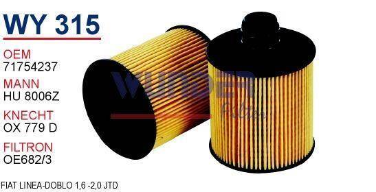 71754237 Fiat Linea Doblo 1.6 2.0 Jtd Opel Combo Yağ Filitresi - 1