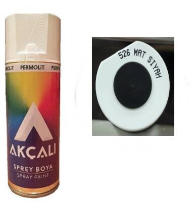 Akçalı Sprey Boya Mat Siyah 400Ml - AKÇALI