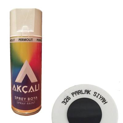 Akçalı Sprey Boya Parlak Siyah 400Ml - AKÇALI