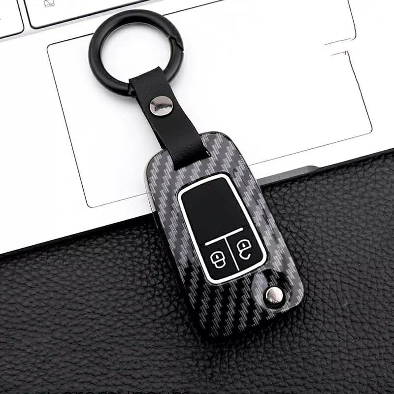 Anahtar Kılıfı Kabı Lüx Deri Anahtarlıkiçinde Ful Set Opel Chevrolet Mavi - 10