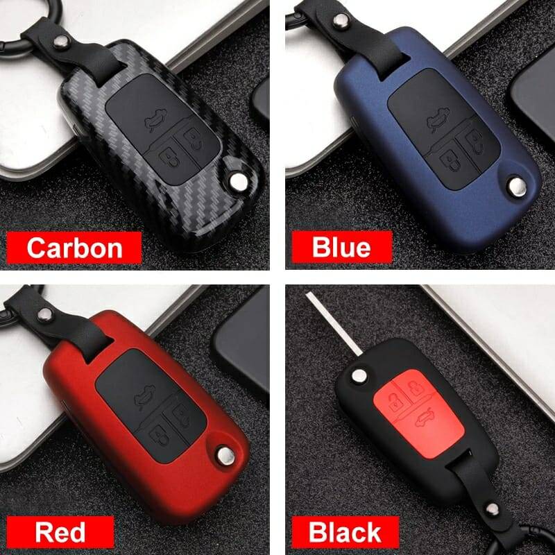 Anahtar Kılıfı Kabı Lüx Deri Anahtarlıkiçinde Ful Set Opel Chevrolet Siyah - 11