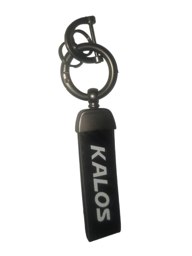 Anahtarlık Kalos Karbon Desenli Yazılı İthal Özel Tasarım - 1