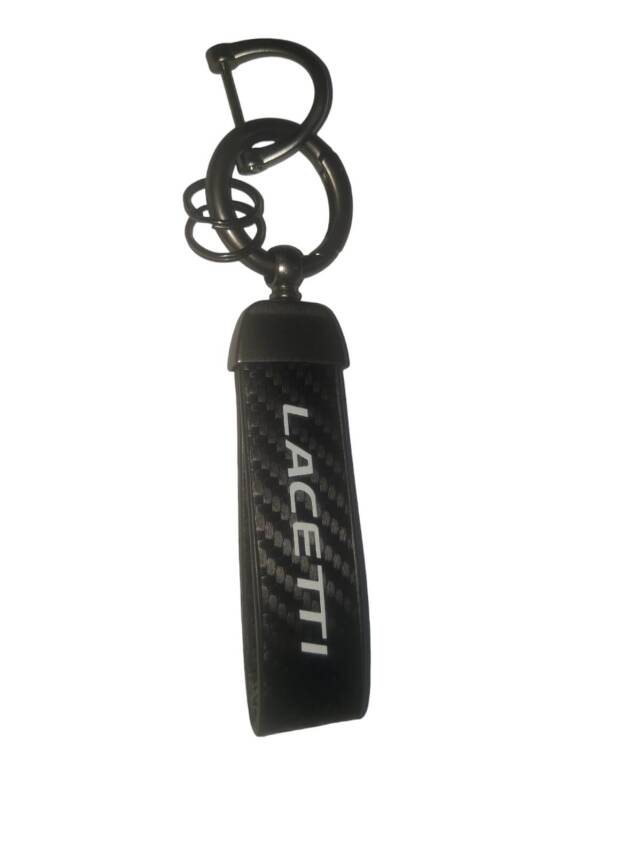 Anahtarlık Lacetti Karbon Desenli Yazılı İthal Özel Tasarım - 1