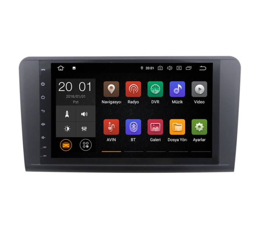 Android 10.0 Mtk 8227 2+16G Benz Ml 2006-2011 Multimedya Navimex - 1