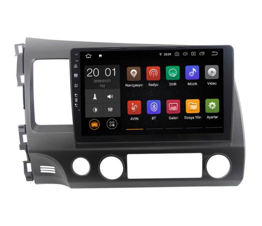 Android 10.0 Mtk 8227 2+16G Honda Civic Fd6 Multimedya Navimex - 1