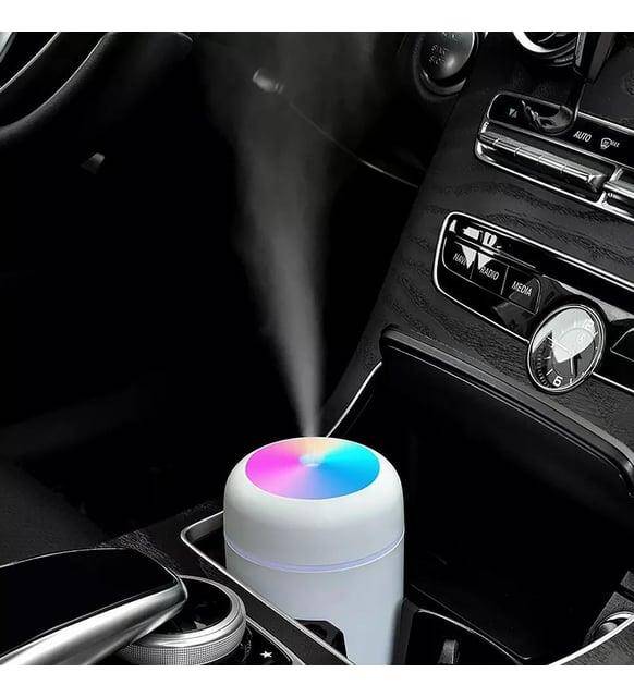 Araç içi Koku Makinesi Antrasit 300 ml Ultrasonik Hava Nemlendirici Beyaz - 1