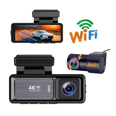 Araç Kayıt Kamerası Yol ve Araç İçi Wifi 4K +24 Saat Kayıt Enerji Modülü - 5