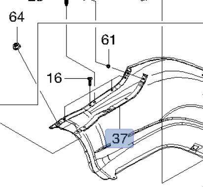 Arka Tampon Braketi Sol Aveo Sedan 06-11 - 1