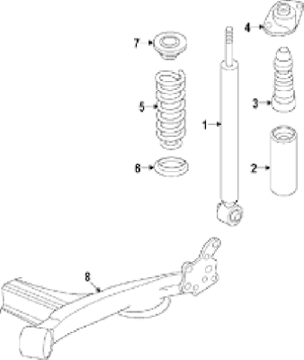Aveo Amortisör Kule Takozu Arka Sol 2012 Sonrası T300 - 5