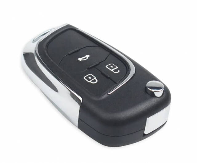 Aveo Cruze Kromlu Yeni Tip Anahtar Kabı Sedan 3 Buton - 1