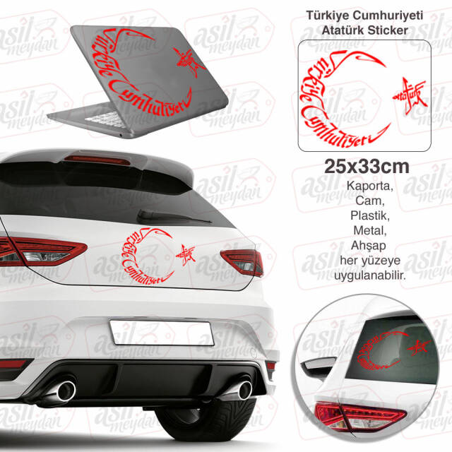 Ay Yıldız Hattat Model Sticker - 3