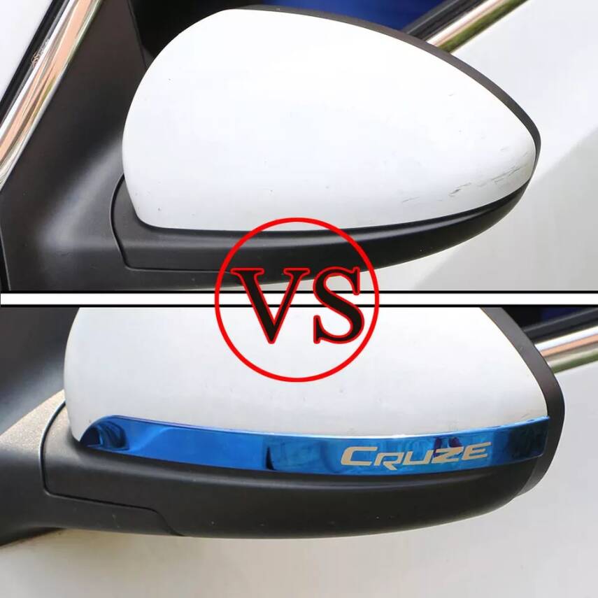 Ayna Krom Cruze Yazılı Sağ Sol Takım Mavi - 8