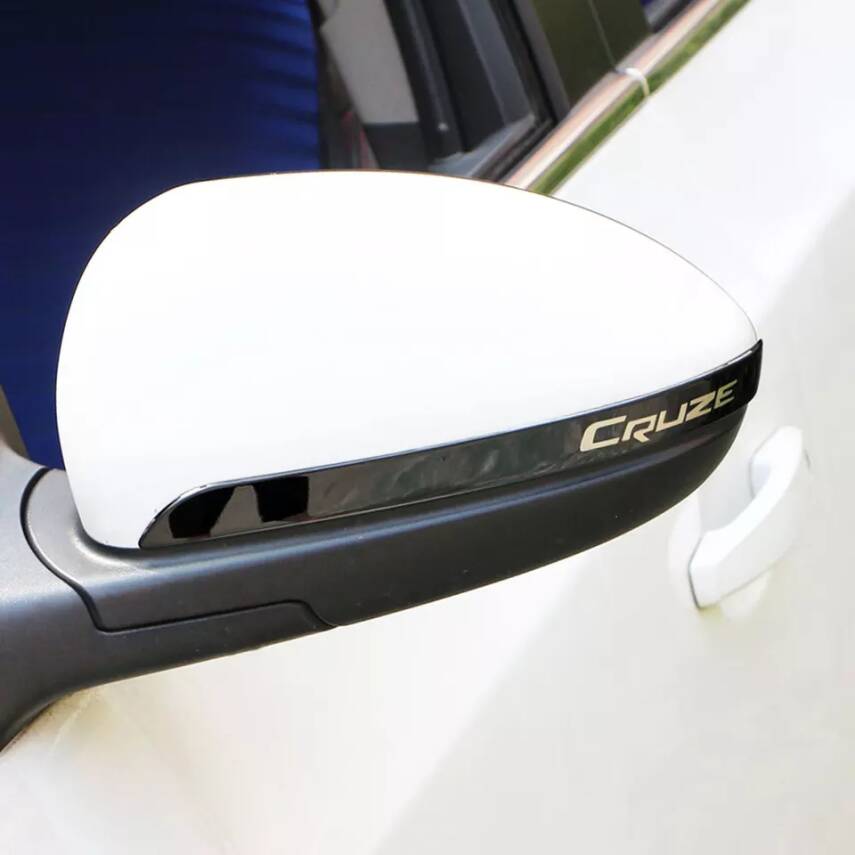 Ayna Krom Cruze Yazılı Sağ Sol Takım Siyah - 2