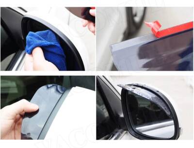 Ayna Şapkası Yağmurluk Dikiz Aynası Takım Şefaf - 5