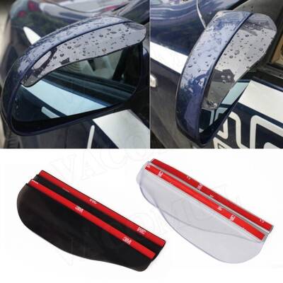 Ayna Şapkası Yağmurluk Dikiz Aynası Takım Siyah - 8