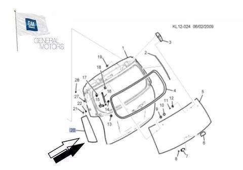 Bagaj Kapak Arka Cam Yan Bakaliti Sol Captiva GM - 2
