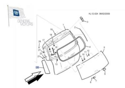 Bagaj Kapak Arka Cam Yan Bakaliti Sol Captiva GM - 2