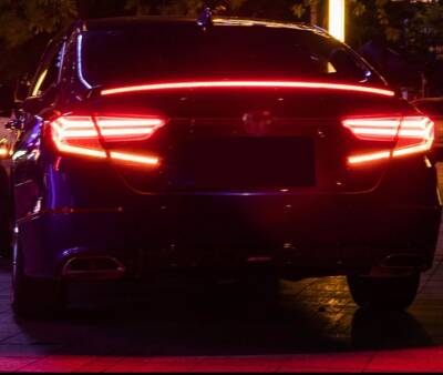 Bagaj Üstü Spoiler Neon Led Işıklı Flexi Karbon - 2