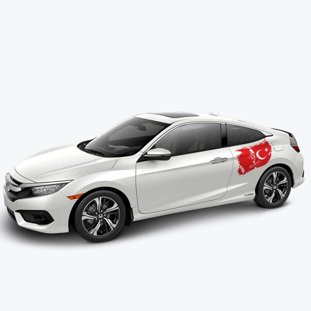 Çamurluk Türk Bayrağı Sticker - 1