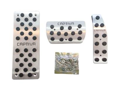 Captiva Krom Pedal Set 3 Parça Vidalı İthal Aksesuar - İTHAL
