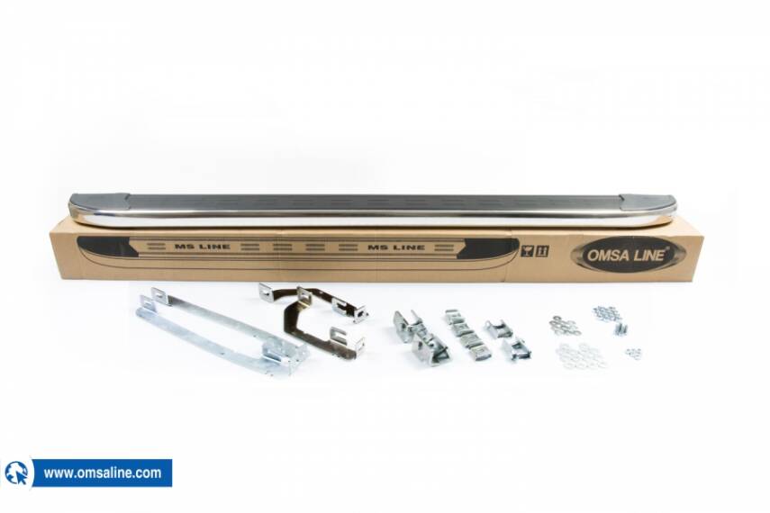 Captiva Yan Basamak Krom Metal Omsa Siyah - 1