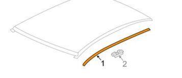 Chevrolet Aveo T300 Sedan Sol Tavan Çıtası GM - 1