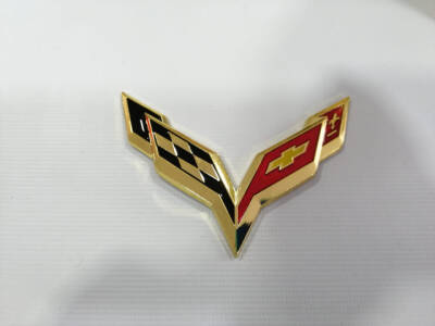 Chevrolet Çamurluk Arma Bayrak Gold/Bronz - 3