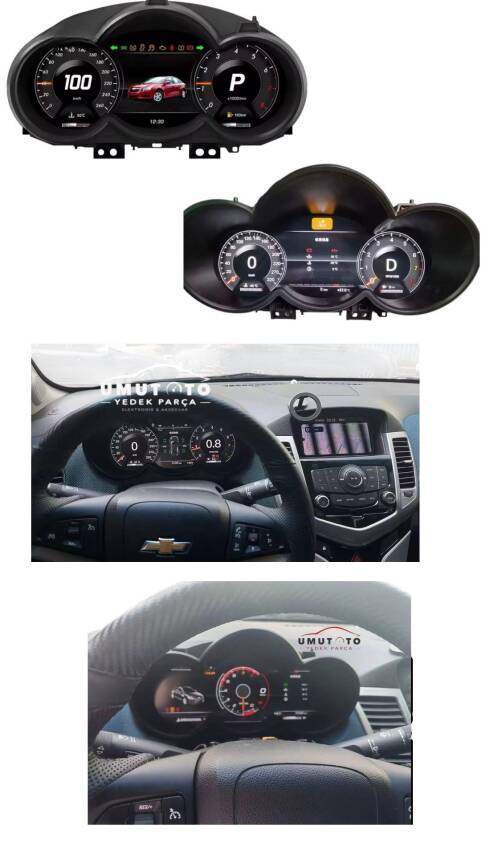 Chevrolet Cruze Hayalet Gösterge KM Kadran 2009-2015 Car Play - 4