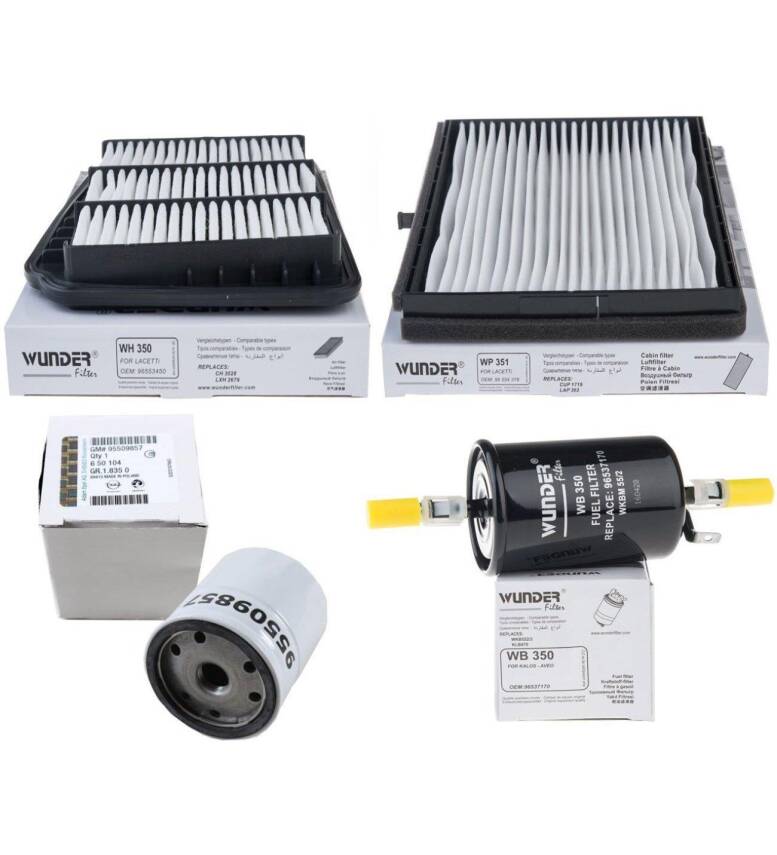 Chevrolet Lacetti 1.4 1.6 Periyodik Bakım Filtre Seti - 1