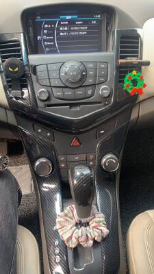 Chvrolet Cruze 7D Karbon Fiber İç Göğüs Torpido Kaplama Set 10 Parça - 2