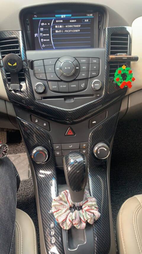 Chvrolet Cruze 7D Karbon Fiber İç Göğüs Torpido Kaplama Set 10 Parça - 2