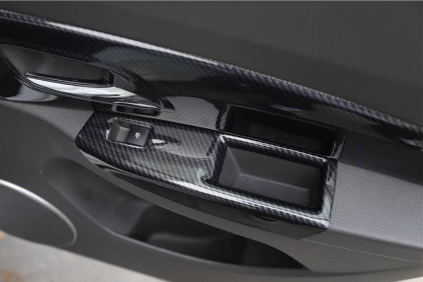 Chvrolet Cruze 7D Karbon Fiber İç Göğüs Torpido Kaplama Set 10 Parça - 10