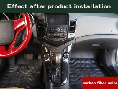 Chvrolet Cruze 7D Karbon Fiber İç Göğüs Torpido Kaplama Set 10 Parça - 11