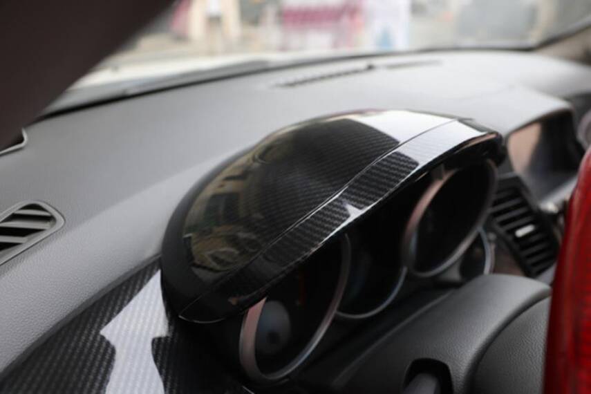 Chvrolet Cruze 7D Karbon Fiber İç Göğüs Torpido Kaplama Set 10 Parça - 12
