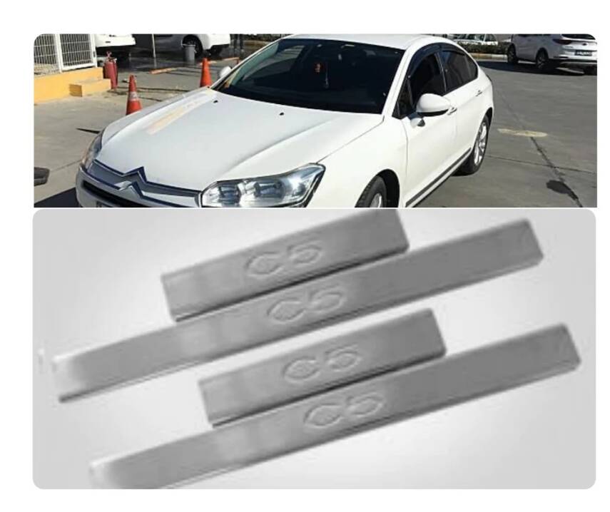 Citroen C5 Kapı Eşik Basamak Kromları 4Lü - 1