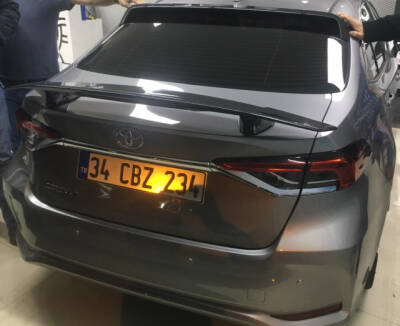 Corolla 2019 Cam Üstü Spoiler 7D Karbon - 5