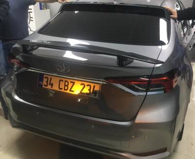 Corolla Yüksek Spoiler 7D Karbon Desenli Boya İstemez - 1