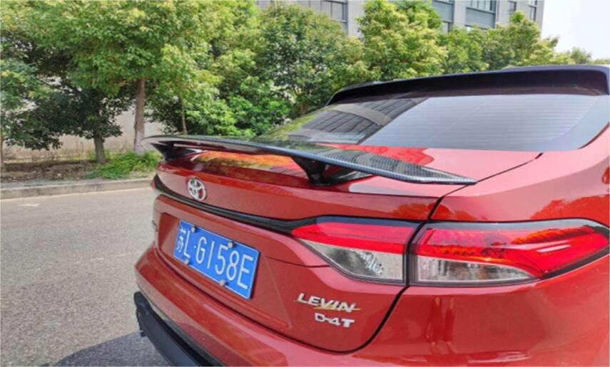 Corolla Yüksek Spoiler 7D Karbon Desenli Boya İstemez - 4