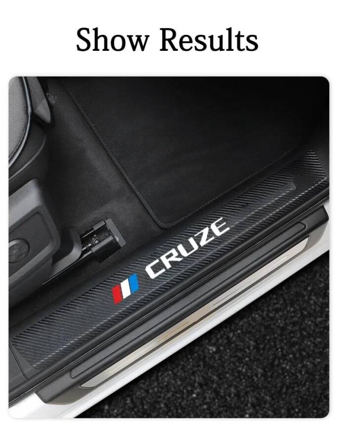 Cruze Eşik Kaplama Sticker Karbon M Model 4 Lü Hb/Sedan - 4