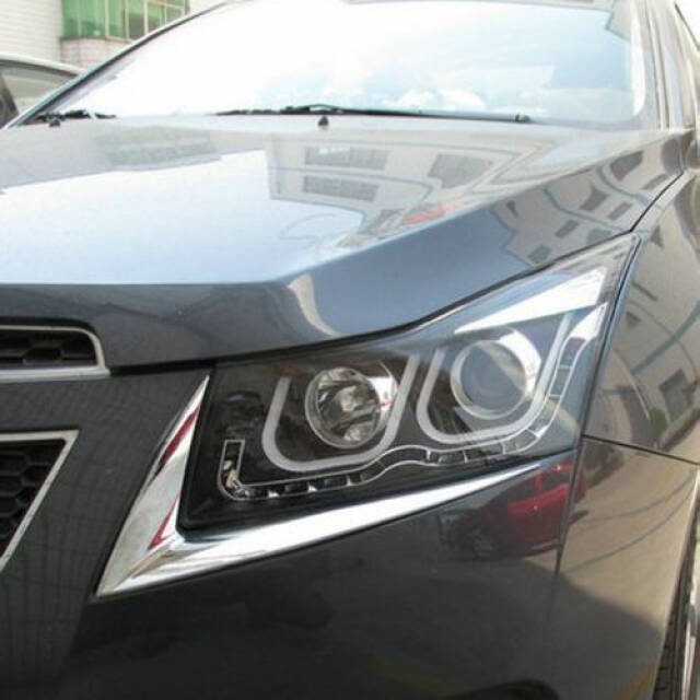 Cruze Far Önü Krom V Şekil Bar 2 Parça - 5