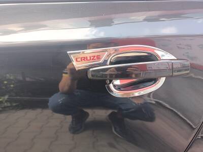Cruze Hb Sedan Kapı Kol Açma Koruma Krom Cruze Yazılı Set 4Lü - 5