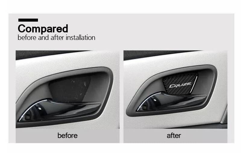 Cruze İç Açma Kapak Kaplama Cruze Yazılı Karbon - 4