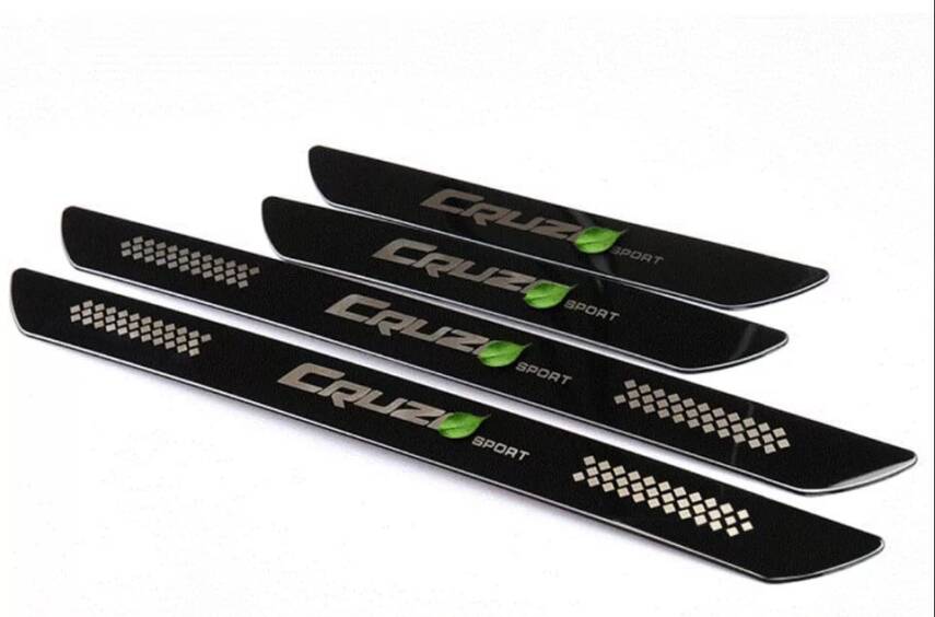 Cruze Kapı Eşik Desenli Model Kaplama Siyah Renk - 3